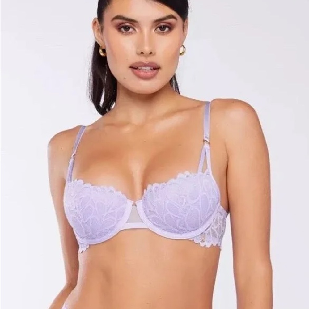 Savage X Fenty Lavender Lace Underwire Bra